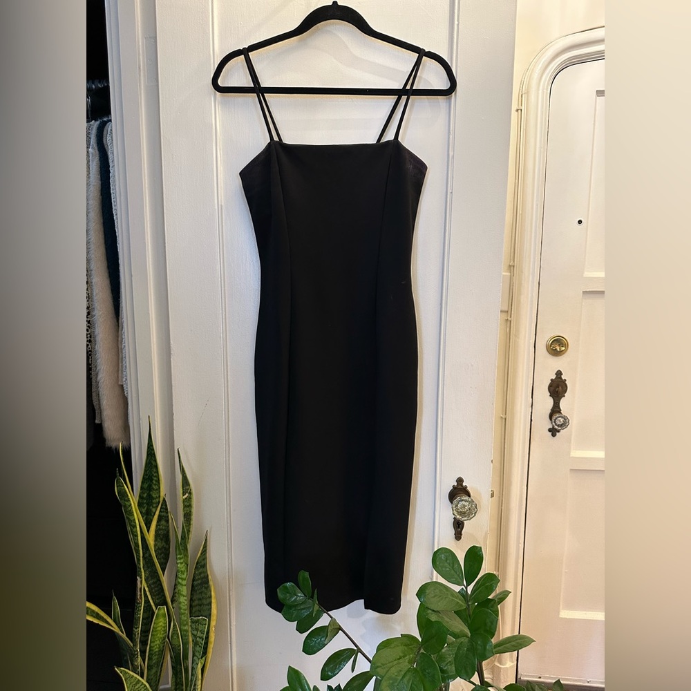 MIDI Black Cocktail Dress